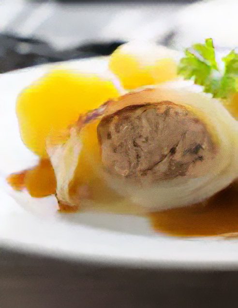 Hausgemachte Kohlrouladen